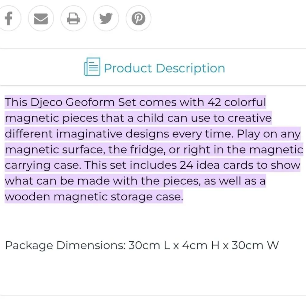 Djeco Red Magnetic Carry Board with Rope Handle And Latch Closure